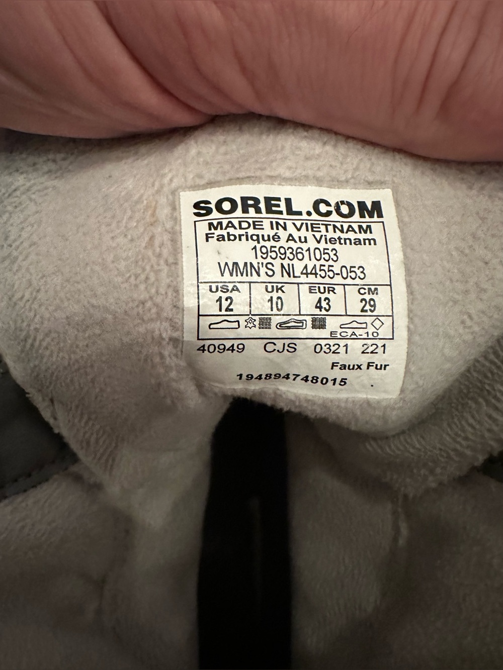 Sorel Women’s Explorer II Joan Felt Waterproof Winter Boots Size 12 - Picture 8 of 8